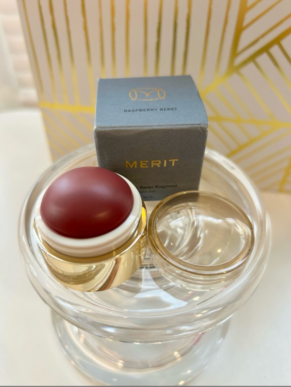 ✨ MERIT Flush Balm Raspberry Beret | RETIRED SHADE | NIB | Full Size ✨